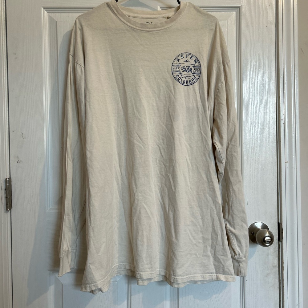 Blue 84 Cream Long Sleeve Shirt ASPEN CO